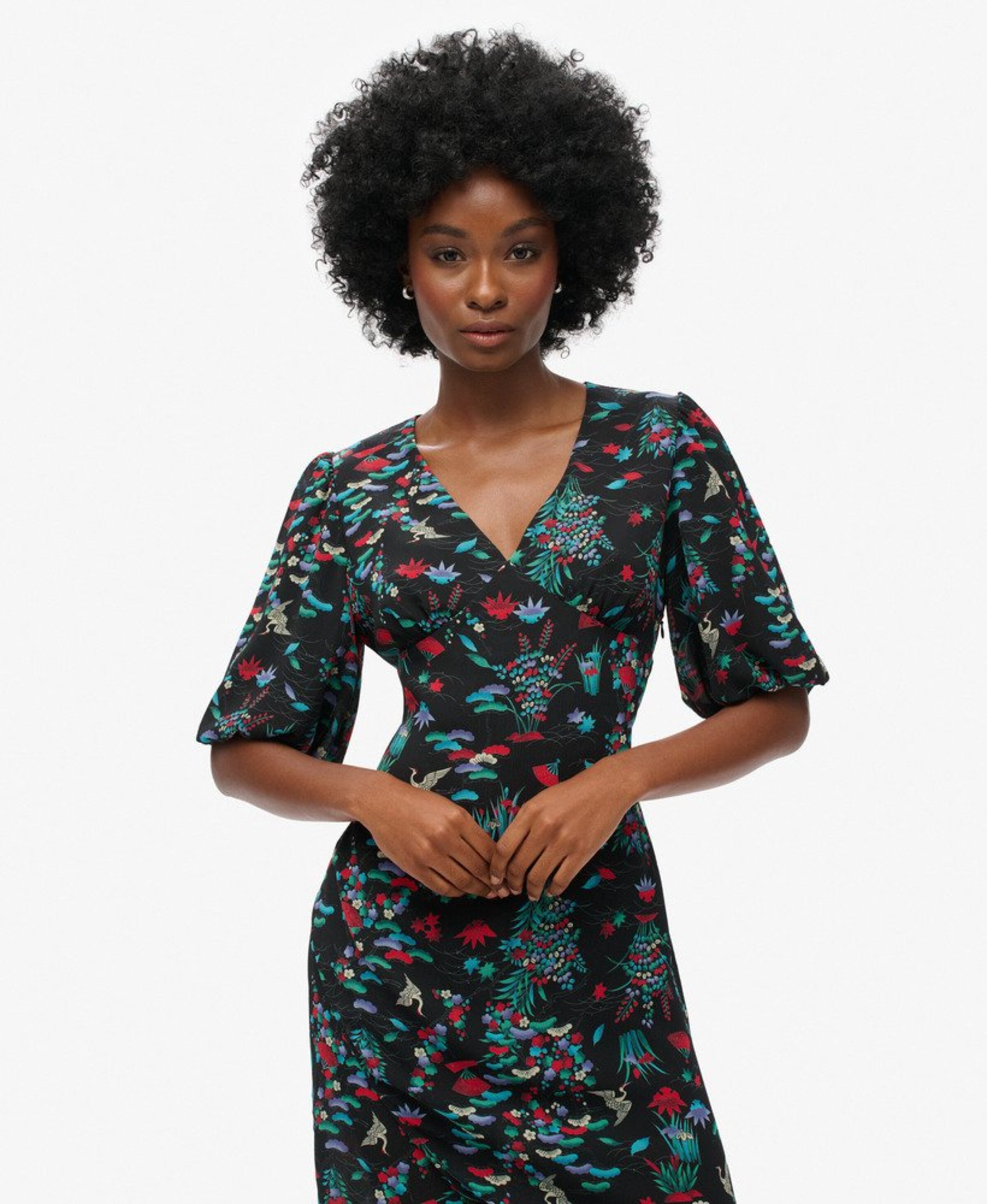 Superdry Kleid in Schwarz