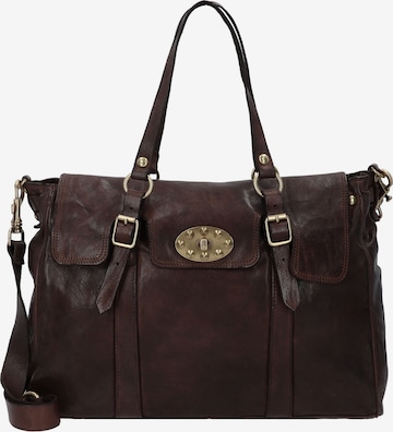 Campomaggi Shoulder Bag 'Dione' in Brown: front