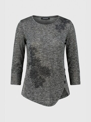 T-shirt KOROSHI en noir : devant