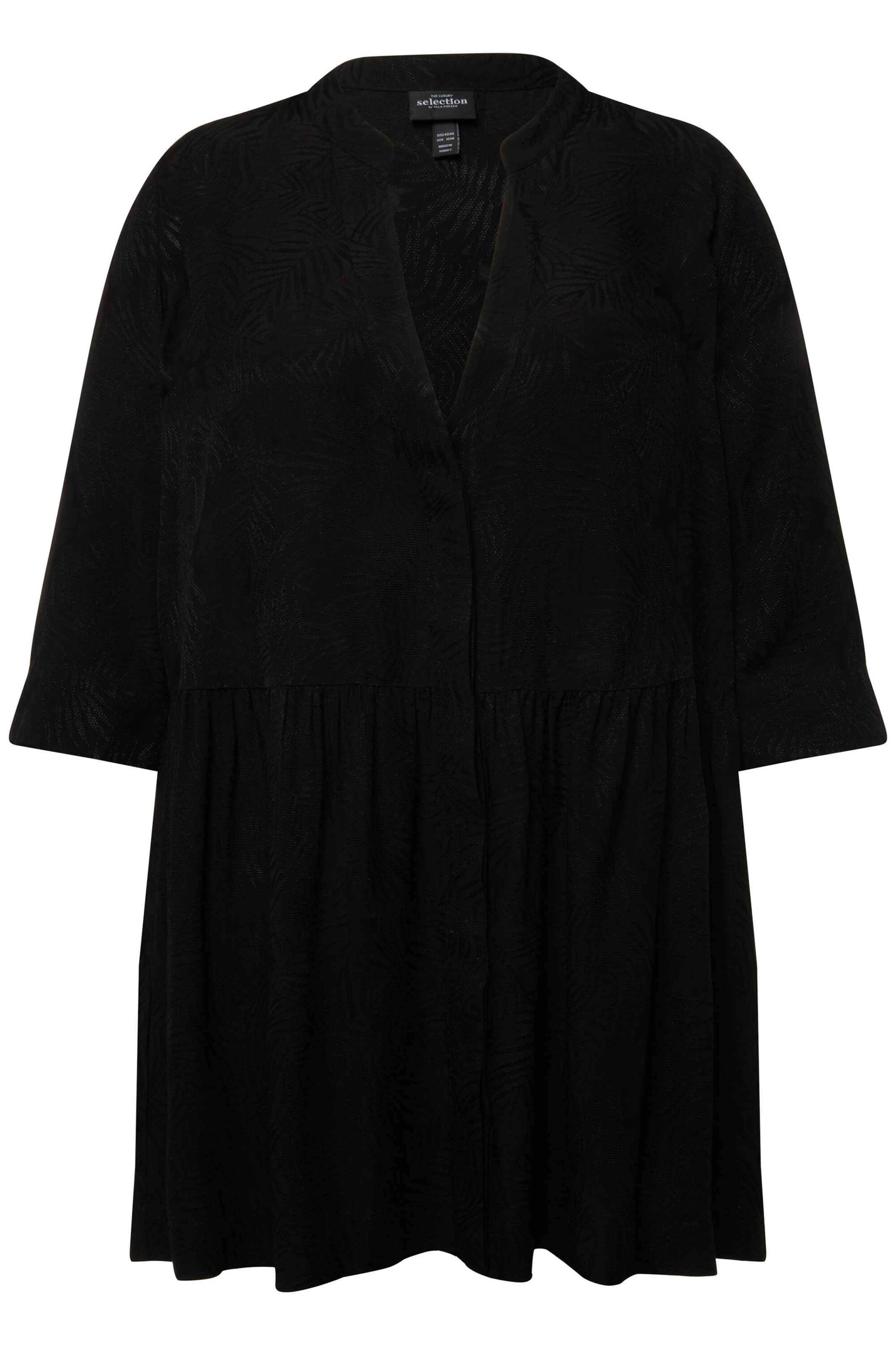 Ulla Popken Bluse in Schwarz: Vorderseite