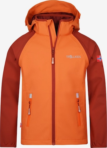 TROLLKIDS Outdoor jacket in Orange: front