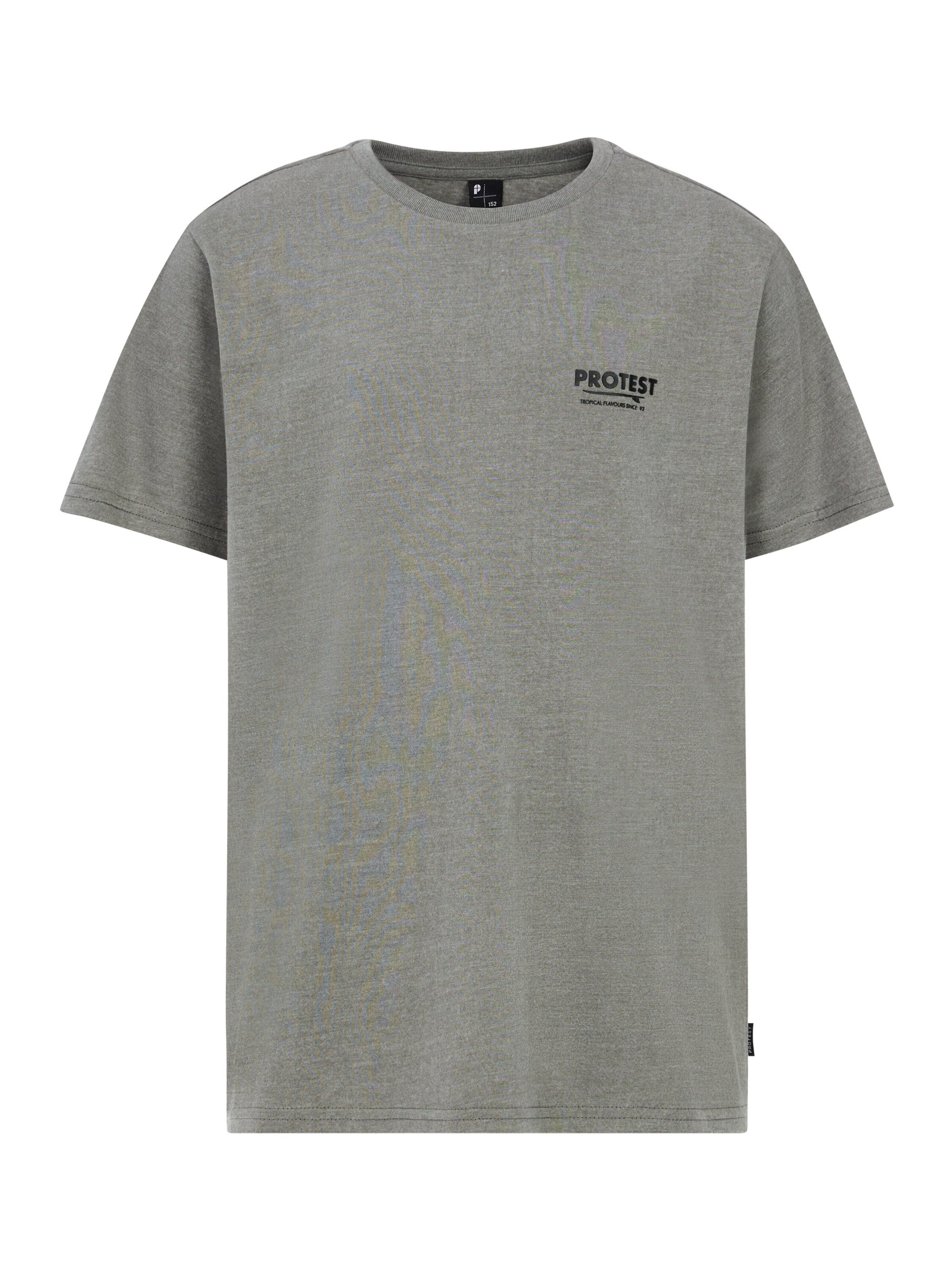 PROTEST Shirt 'PRTHunt JR' in Grey: front