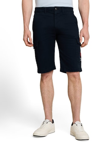 TOM TAILOR Regular Cargo Pants in Blue: front