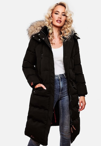 Manteau d’hiver 'Schneesternchen' MARIKOO en noir