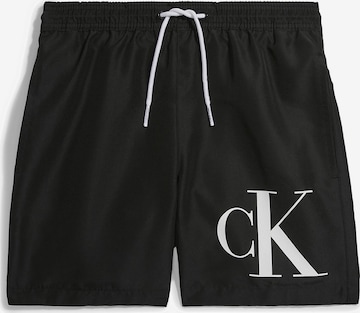 Calvin Klein Swimwear Шорти за плуване в черно: отпред