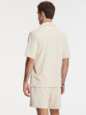 Coupe regular Chemise 'Ted  Geo Sun' Shiwi en beige