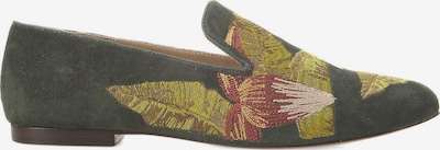 Mangara Atelier Slipper 'Mocassins Mangara Canela en cuir brodé vert' in 37/Narrow in grün, Produktansicht