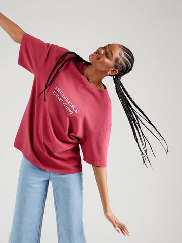 florence by mills exclusive for ABOUT YOU Oversized shirt 'Contentment' in Roze