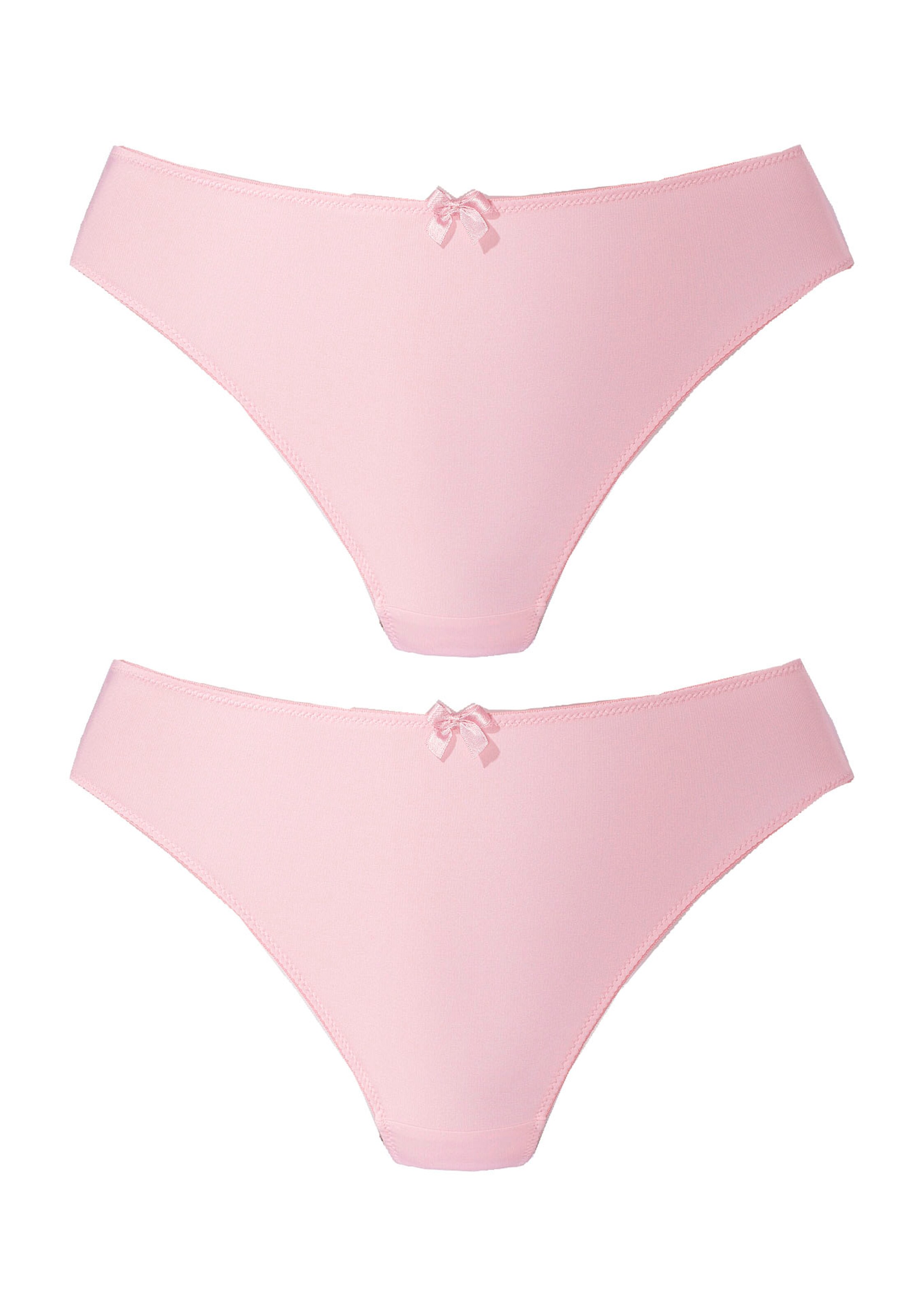 NUANCE Thong in Pink: front