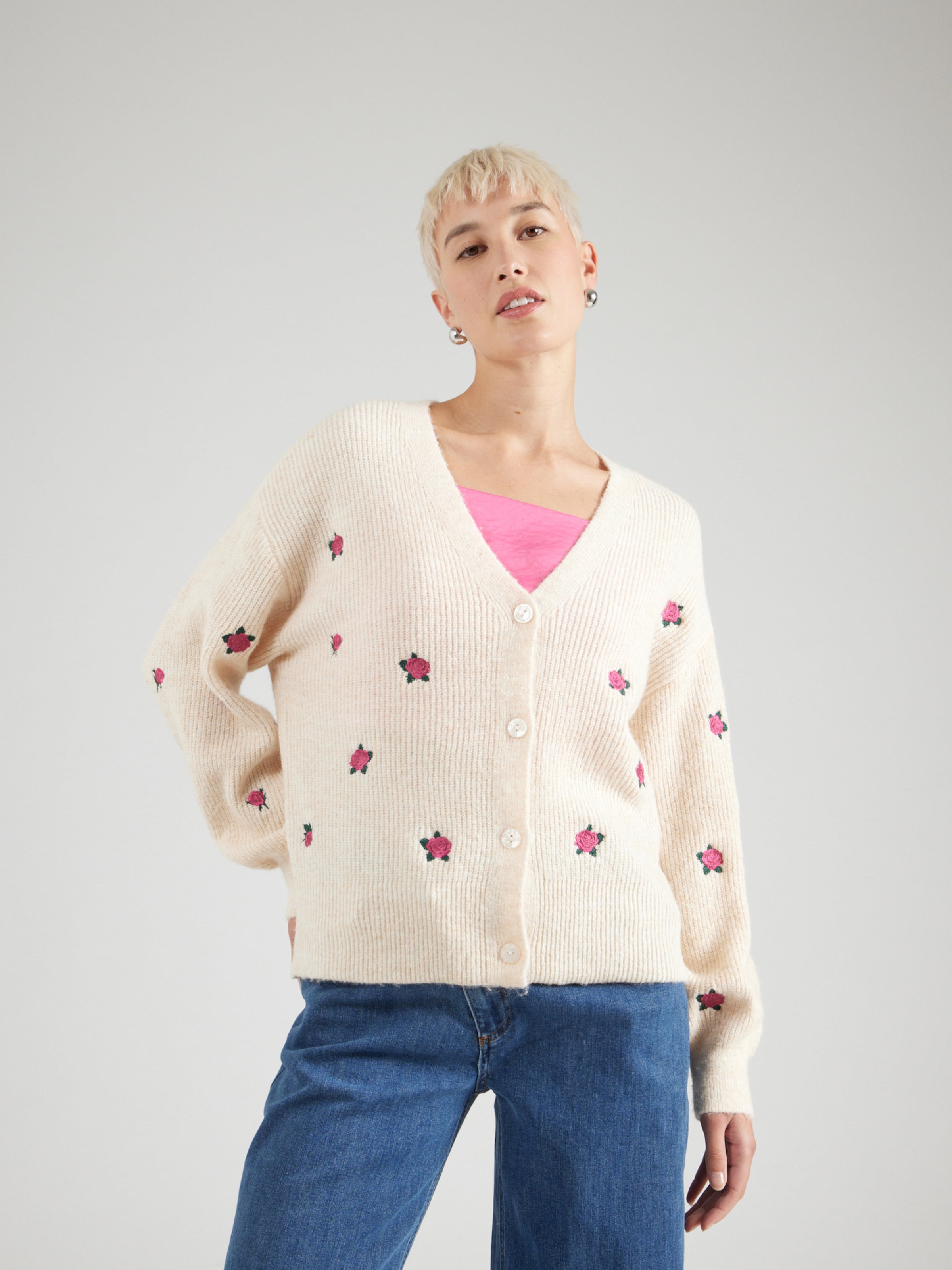 売れ筋商品|||ヤス ニット&セーター レディース アウター YASFLEUR CARDIGAN - Cardigan - birch YAS Knit Cardigan 'YASFleur' in Light Beige | ABOUT YOU