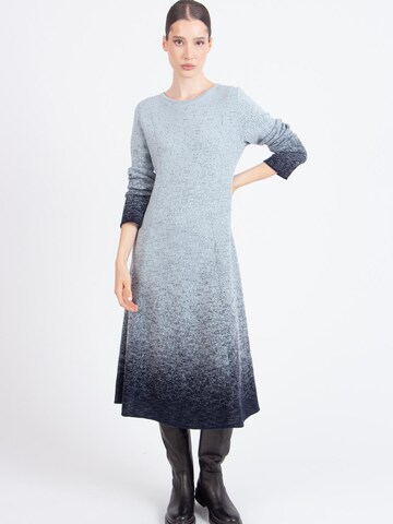 IVKO Knitted dress 'Murmuration' in Blue