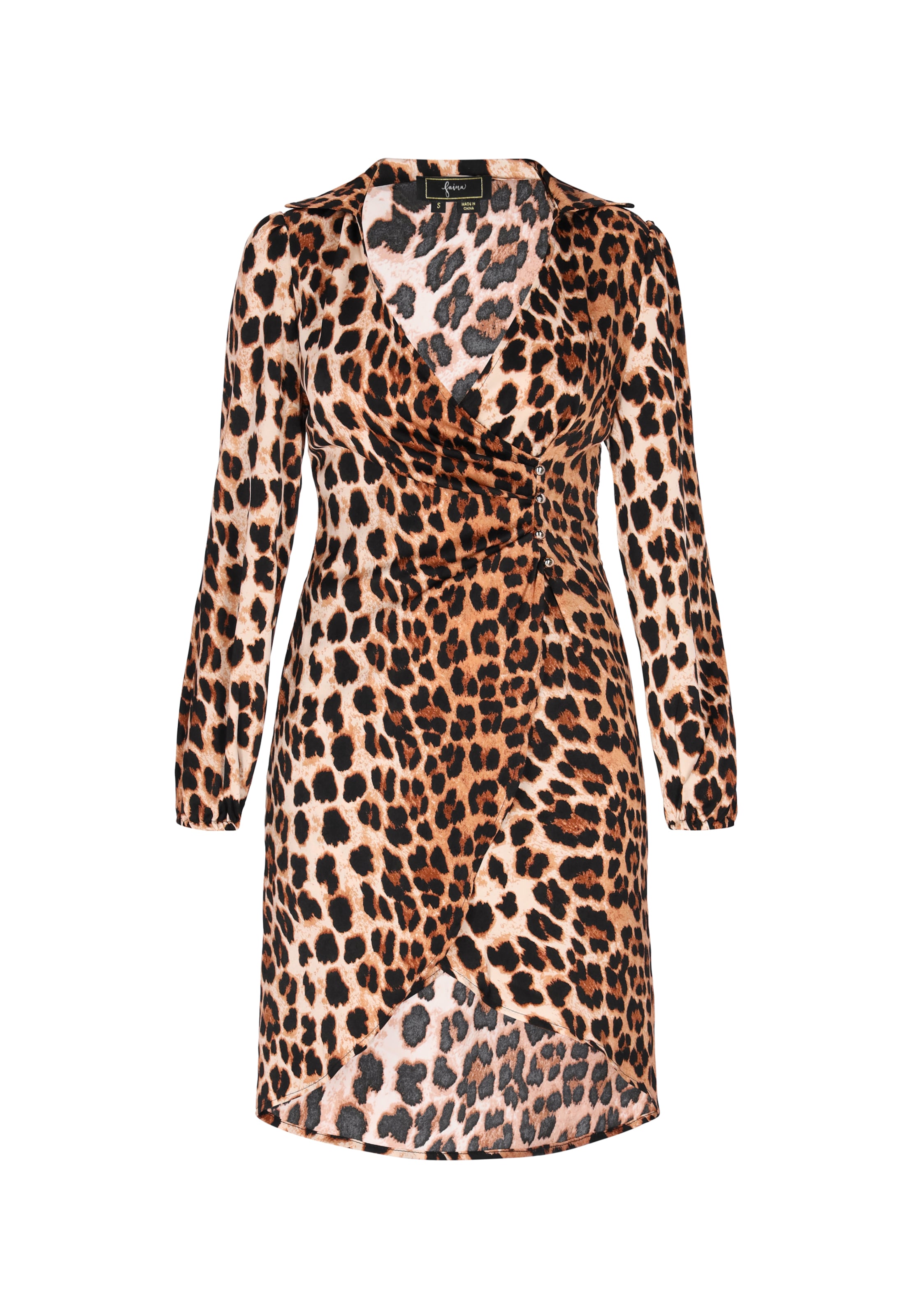 faina - Vestido 'Festive' em castanho: frente