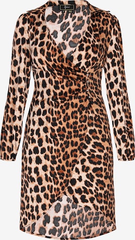 faina - Vestido 'Festive' em castanho: frente