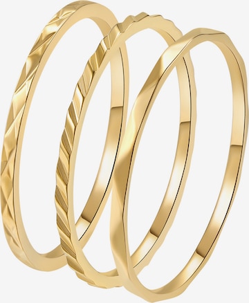 Hey Happiness Ring 'Twist Stack' in Gold: front