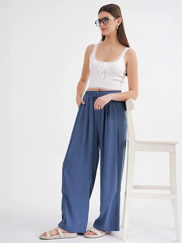 Wide Leg Pantalon MixRay en bleu