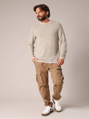 T-Shirt 'MONAN' Deeluxe en beige : devant