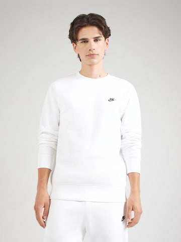 Nike Sportswear Sweatshirt 'CLUB' in White: front