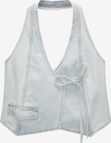 Pull&BearPrsluk od odijela - plava boja: prednji dio