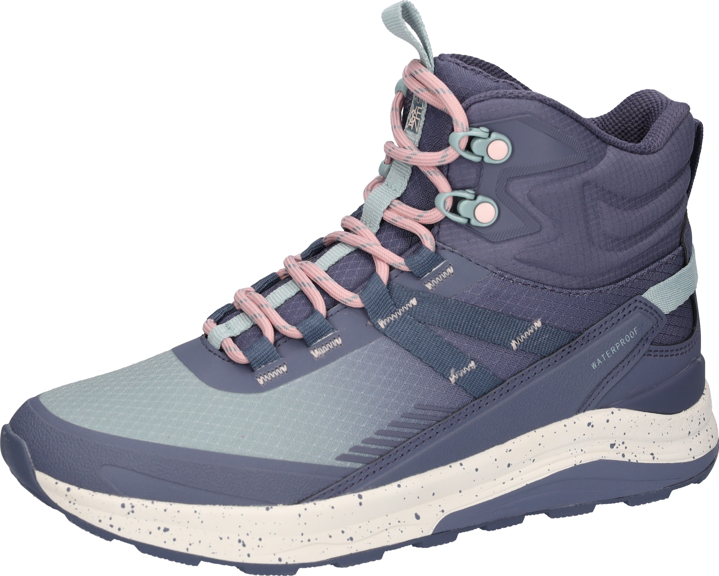 WALDLÄUFER Snowboots in Blau: Vorderseite