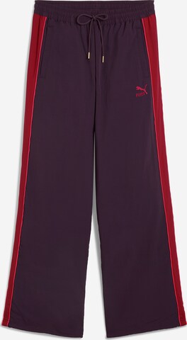 PUMA Loose fit Trousers 'T7 PLAY.PARIS' in Purple: front