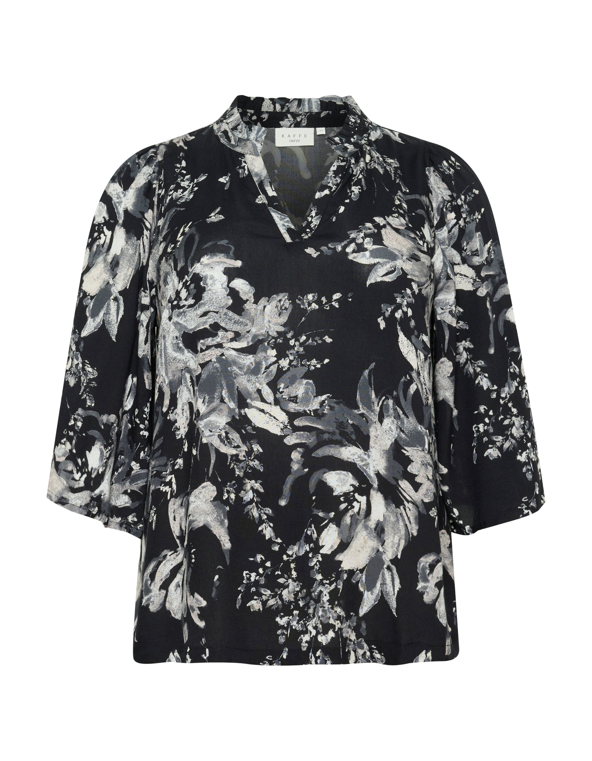 KAFFE CURVE - Blusa &#x27;KC Mona&#x27; em preto: frente