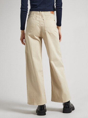 Pepe Jeans Flared Hose 'LEXA' in Beige