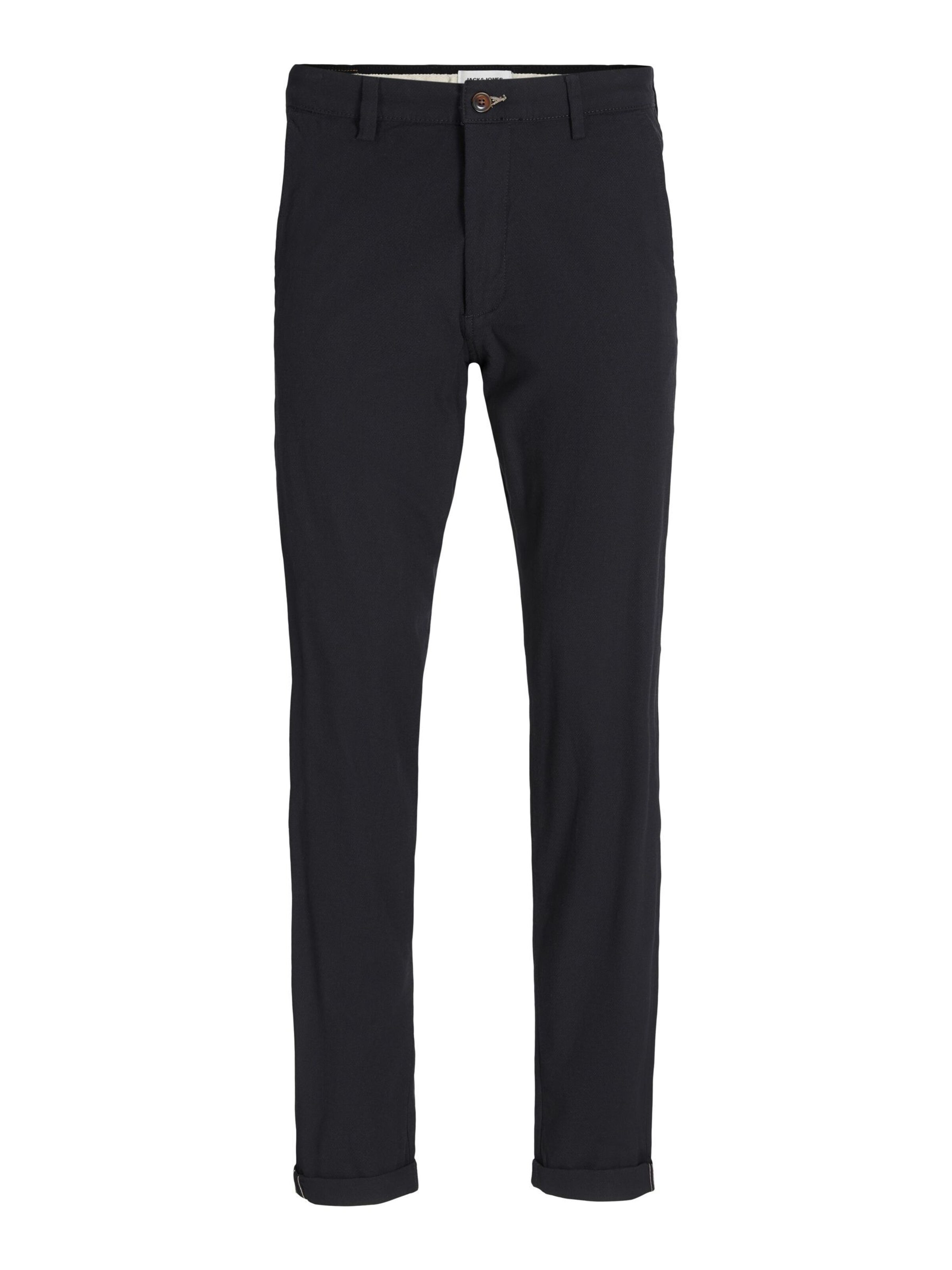 Loosefit Pantalon chino JACK & JONES en noir : devant