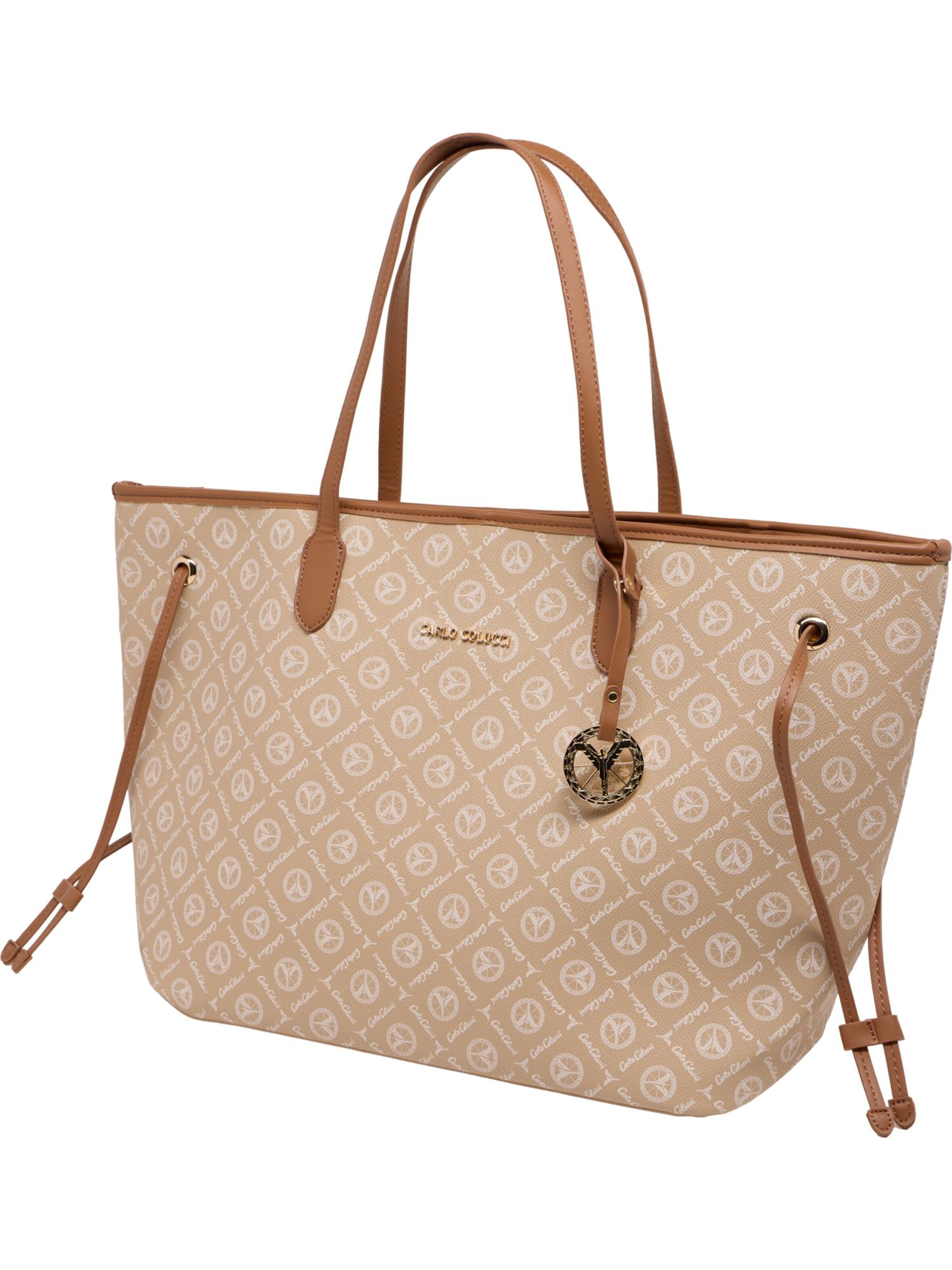Carlo Colucci Shopper 'Desserra' in Beige