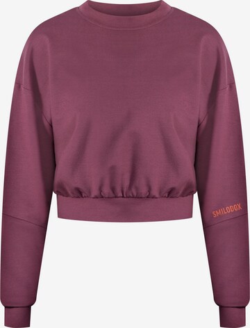 Smilodox Sweatshirt 'Althea' in Lila: predná strana