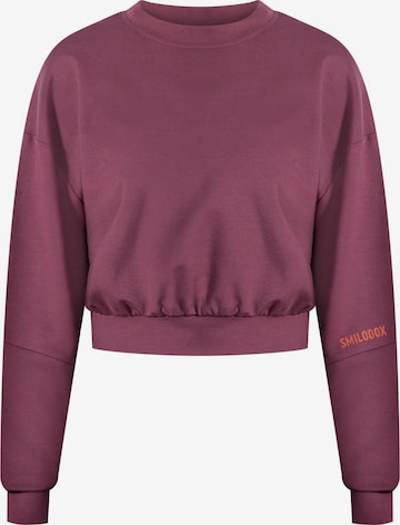 Smilodox Sweatshirt 'Althea' in Lila: voorkant