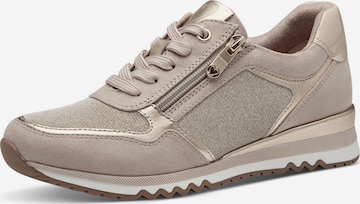 Baskets basses '23749' MARCO TOZZI en beige : devant