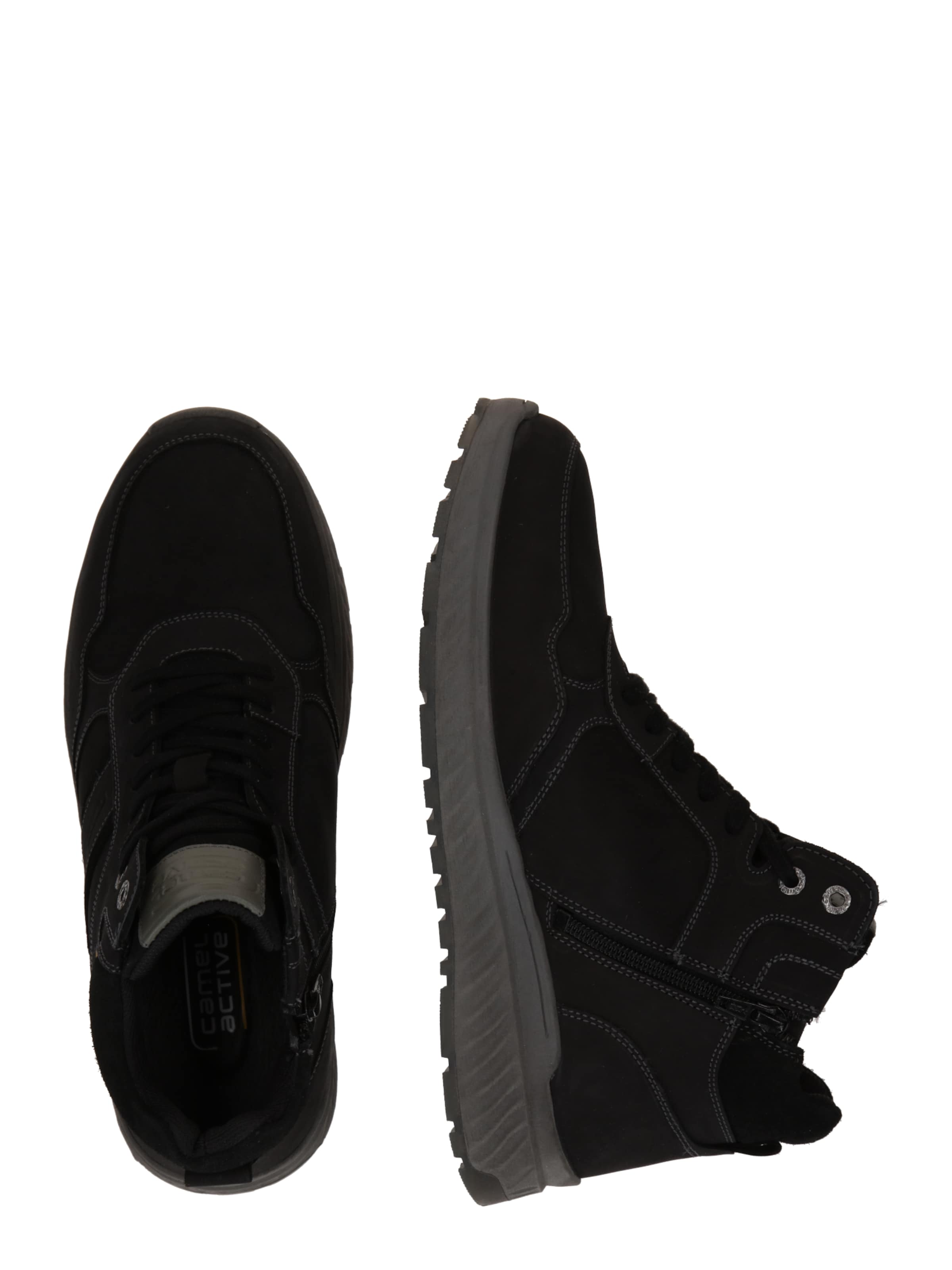 CAMEL ACTIVE Кроссовки на платформе 'Wood' в Черный: сбоку