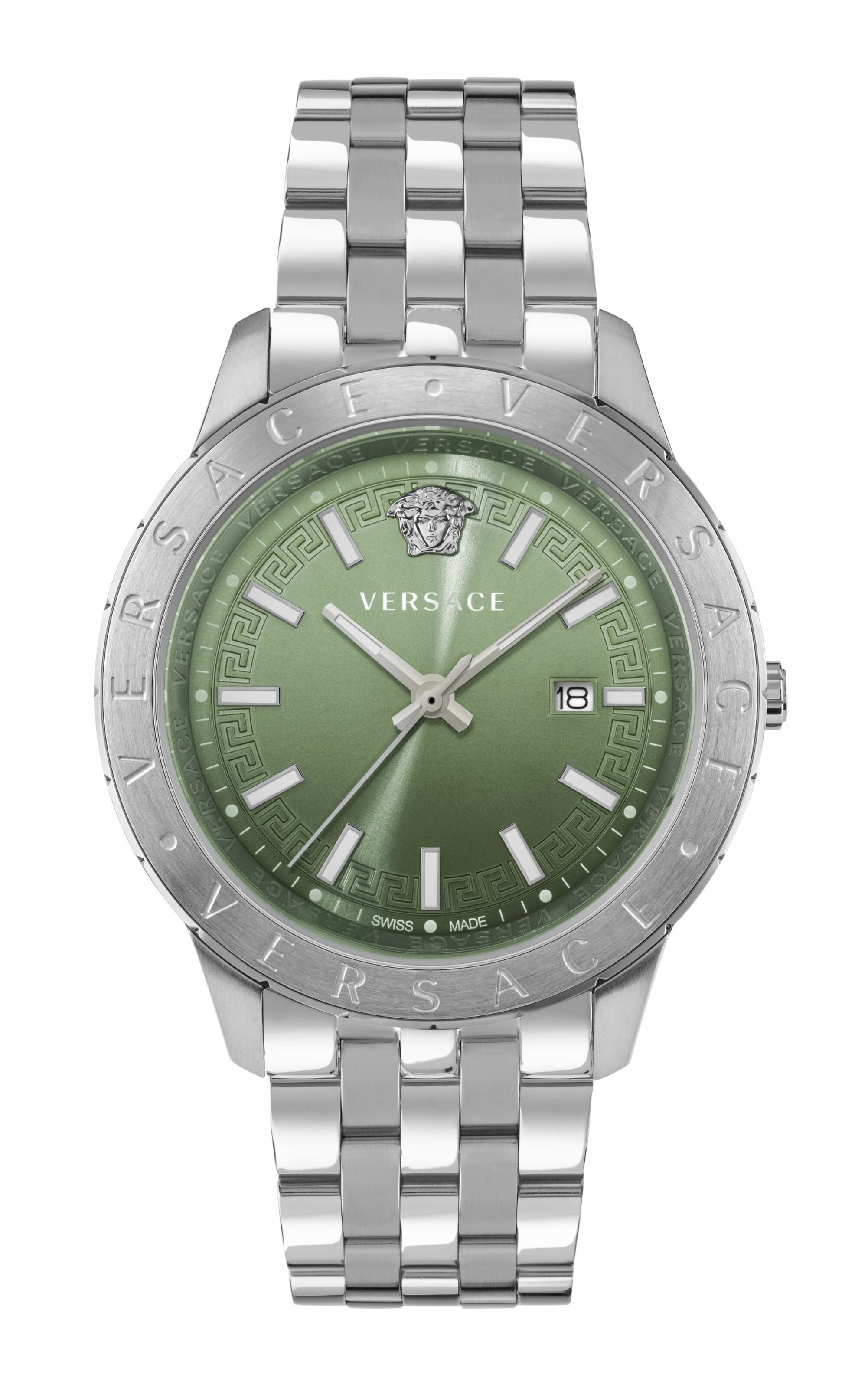 VERSACE Uhr in Silber: Vorderseite