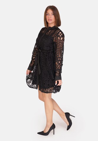 Robe-chemise Elara en noir