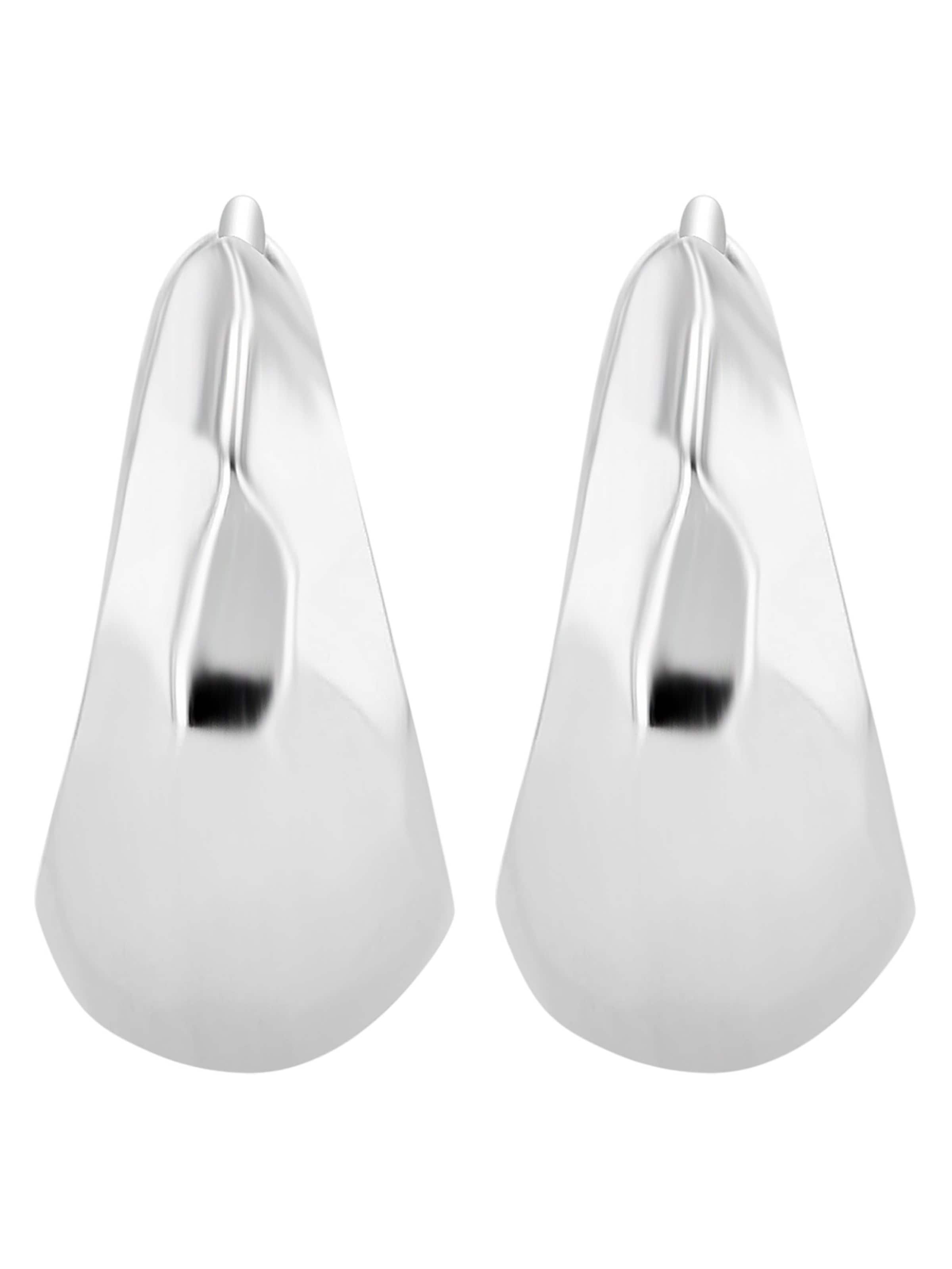 Akzent Earrings 'langlebig' in Silver: front