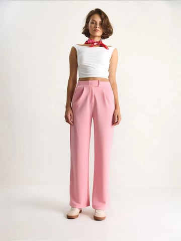 Loosefit Pantalon à pince Bianco Lucci en rose