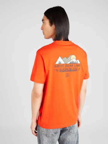 NAPAPIJRI - Camiseta 'S-TAHI' en naranja