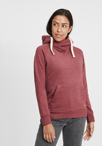 Oxmo Hoodie 'Julia Pile' in Rot: predná strana