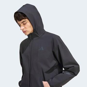 ADIDAS SPORTSWEAR Athletic Jacket 'Z.N.E. Woven Track' in Black