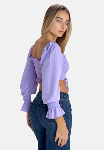 Chemisier Elara en violet