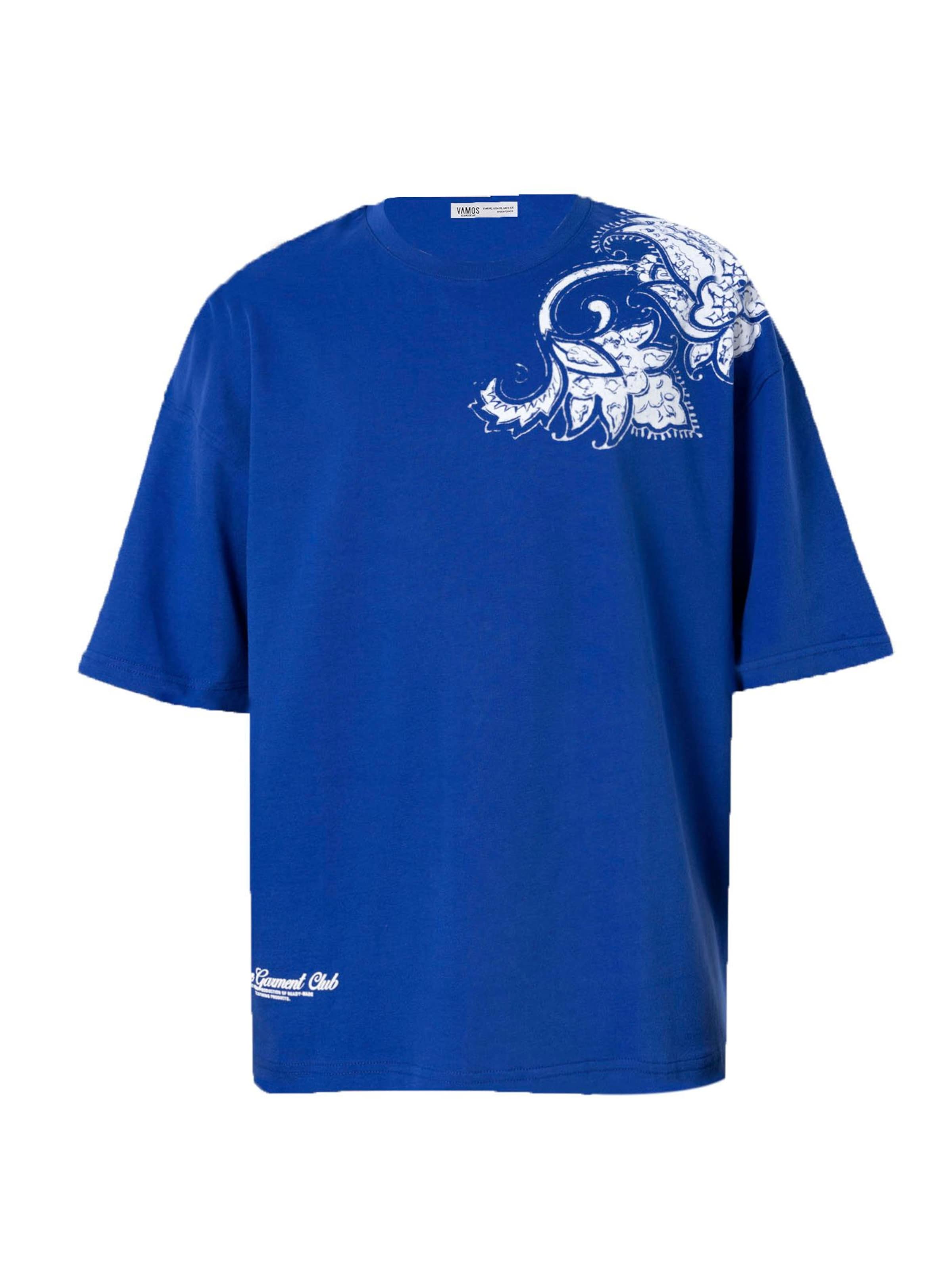 zils VAMOS CLO T-Krekls: no priekšpuses