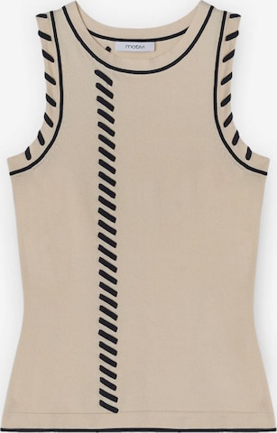 MOTIVI - Jersey en beige: frente