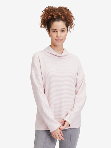 Cartoon Sweatshirt in Roze: voorkant