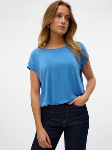 VERO MODA Shirt 'VMAVA PLAIN' in Blue: front