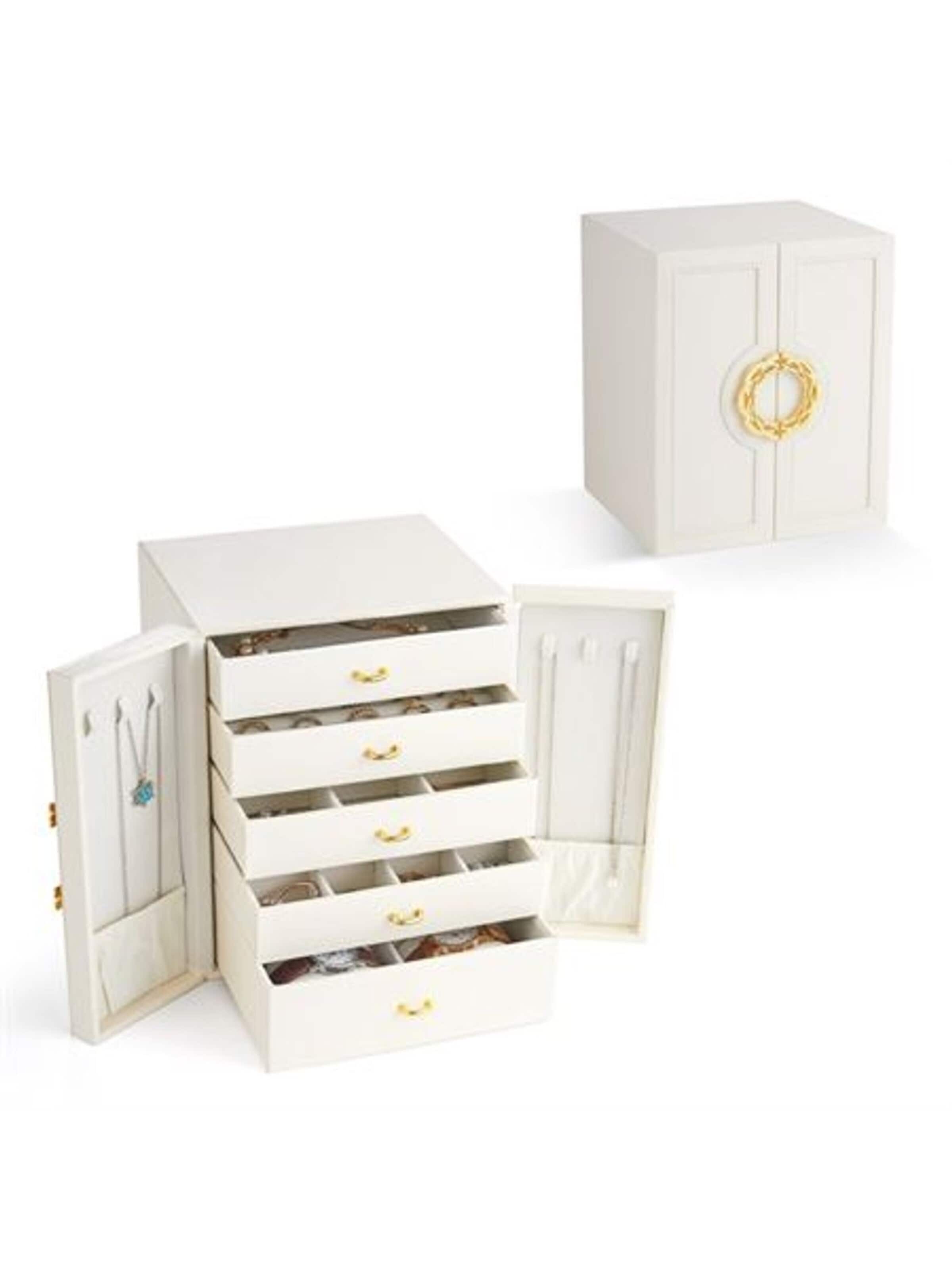 Boîte à bijoux 'UNIQ XL Jewellery Box / Jewellery Box - White' UNIQ Beauty en blanc