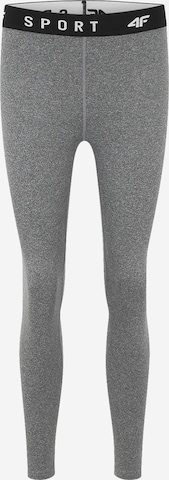 4F Skinny Športové nohavice - Sivá: predná strana