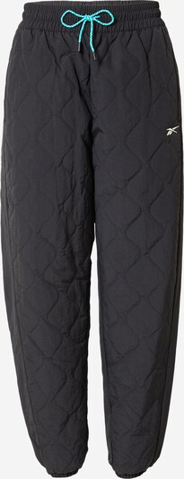 Pantaloni sport Reebok pe bej deschis / albastru aqua / negru, Vizualizare produs