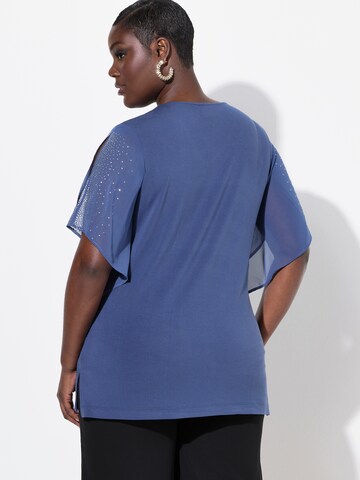 Camicia da donna di Ulla Popken in blu