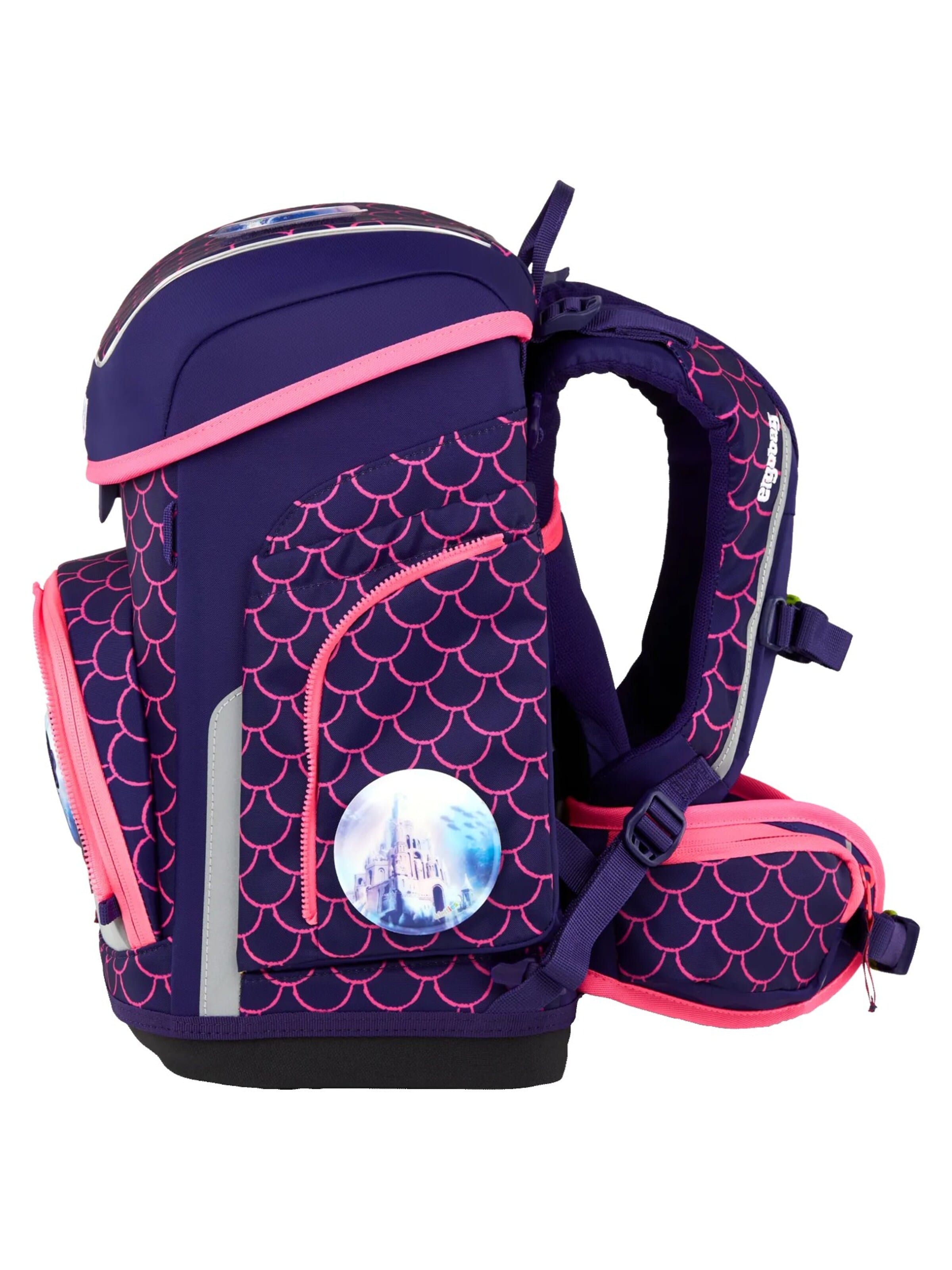 ergobag Backpack 'Schulranzen-Set cubo Set' in Purple