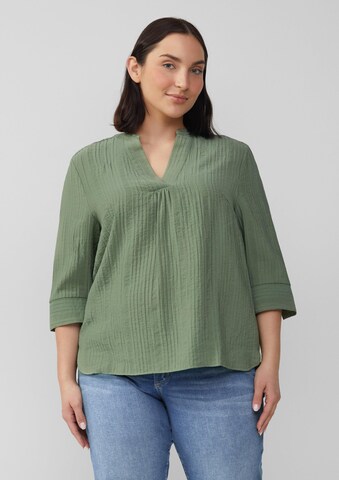 s.Oliver Blouse in Groen: voorkant